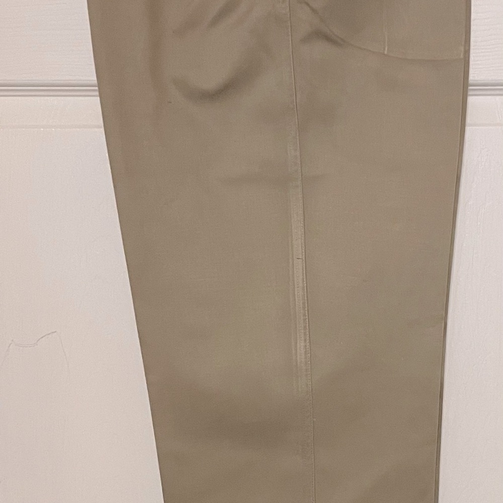 Abercrombie & Fitch Khaki Pleated Front Relaxed Fit Men’s Slacks Pants W34 x L32